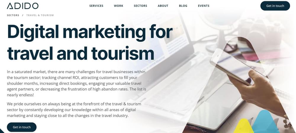 Adido Top Website Development Agencies for Travel & Tourism in the UK