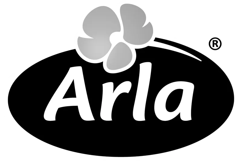 Arla logo black and white
