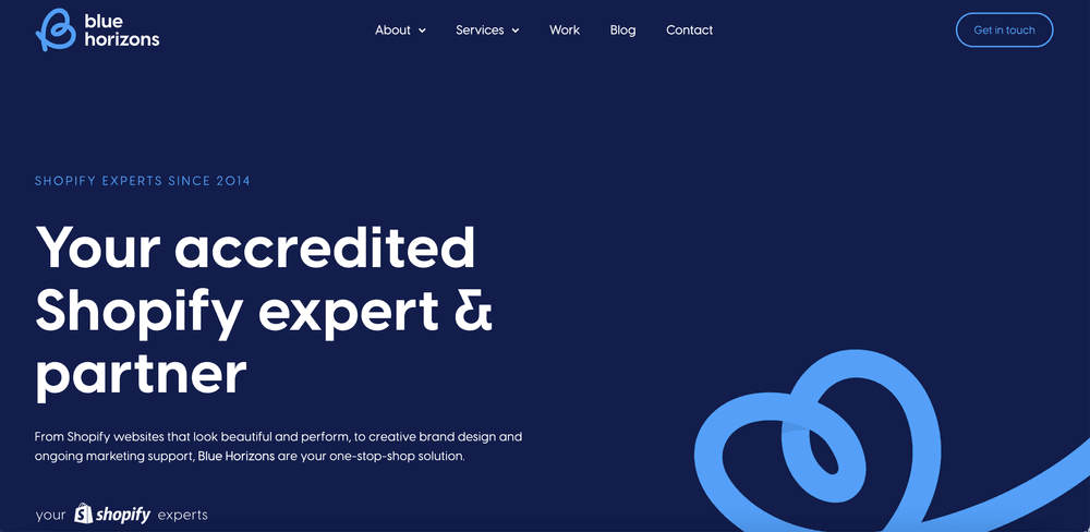 Blue Horizons - Shopify agency and development